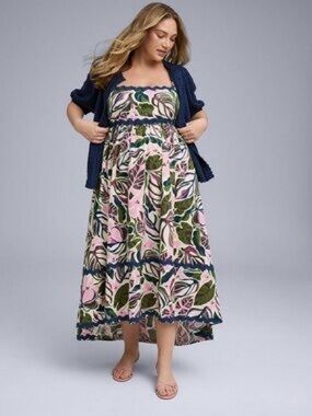 Torrid Belle Isle Maxi Poplin Dress NWT Size 0